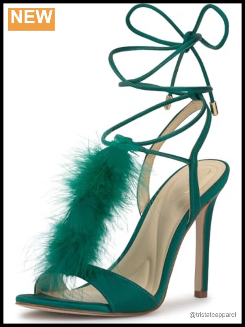 Satin Stiletto Heeled Sandals Lace Up Ankle Strap Dress